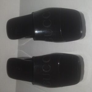 Gucci "NERO" Women's Platform Block Heel Sandals